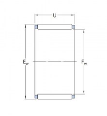 Подшипник Серия K и KT (подшипники без колец) Подшипник K 17x21x10 по выгодным ценам Вологда