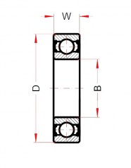 Подшипник Высокотемпературные подшипники Подшипник 6008 BHTS ZZ C4 220°-250° по выгодным ценам Вологда